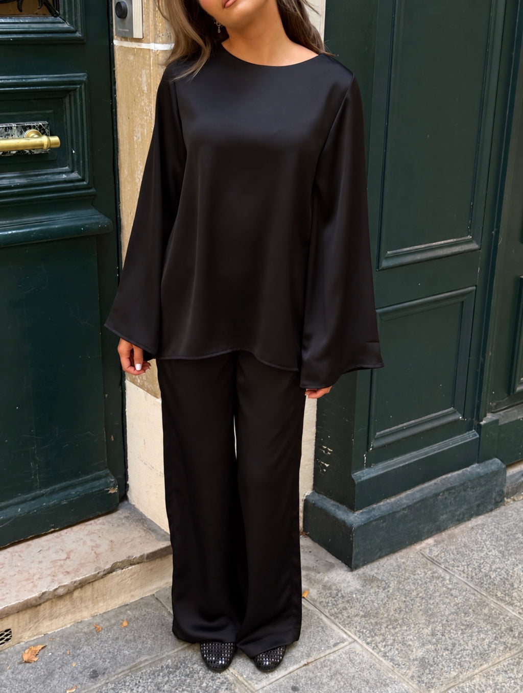 Ensemble satiné (plusieurs couleurs)