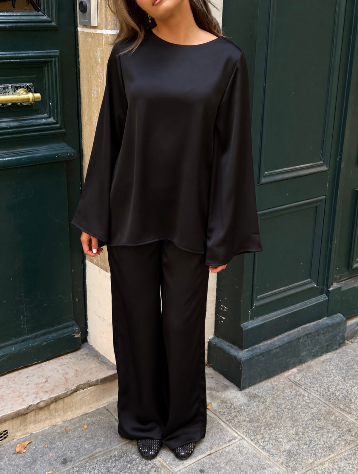 Ensemble satiné (plusieurs couleurs)