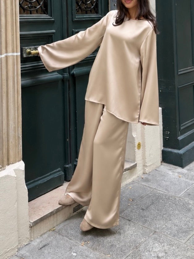 Ensemble satiné (plusieurs couleurs)