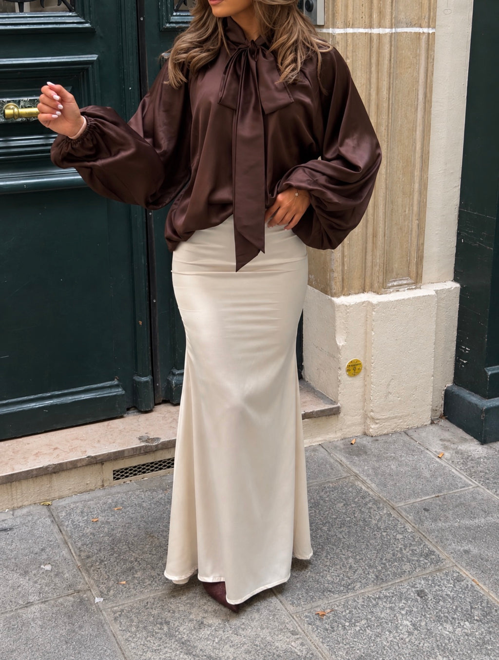 Jupe satinée