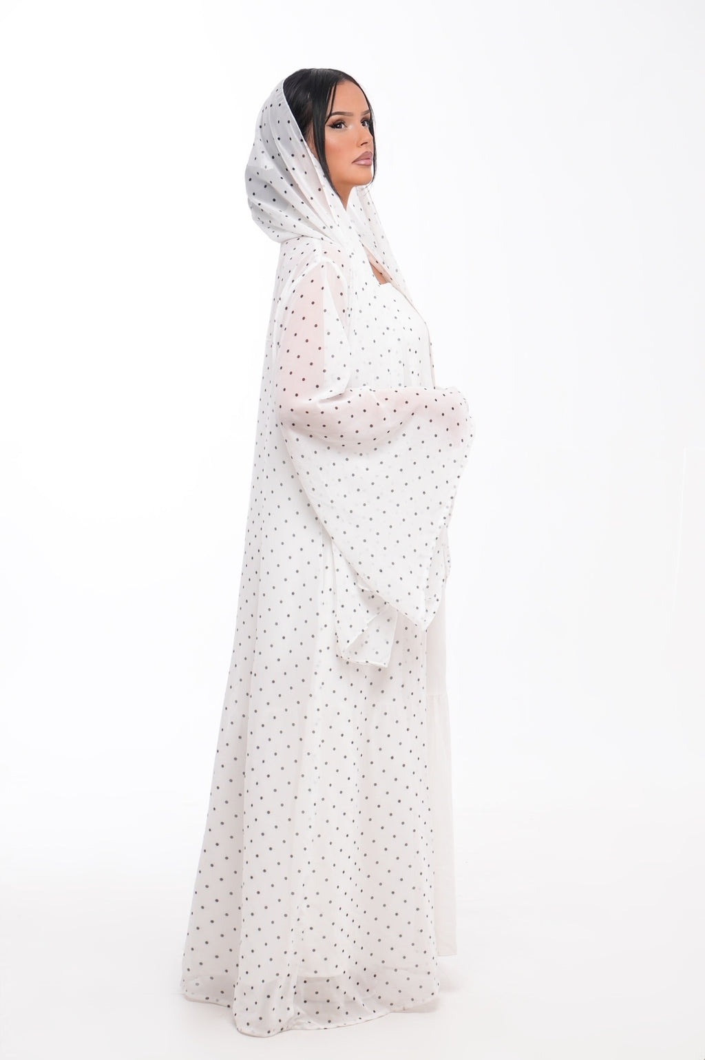 Kimono mousseline à pois