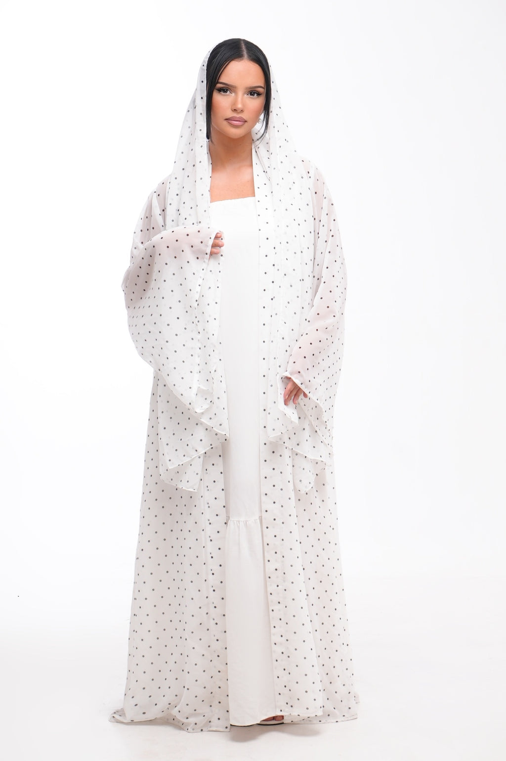 Kimono mousseline à pois