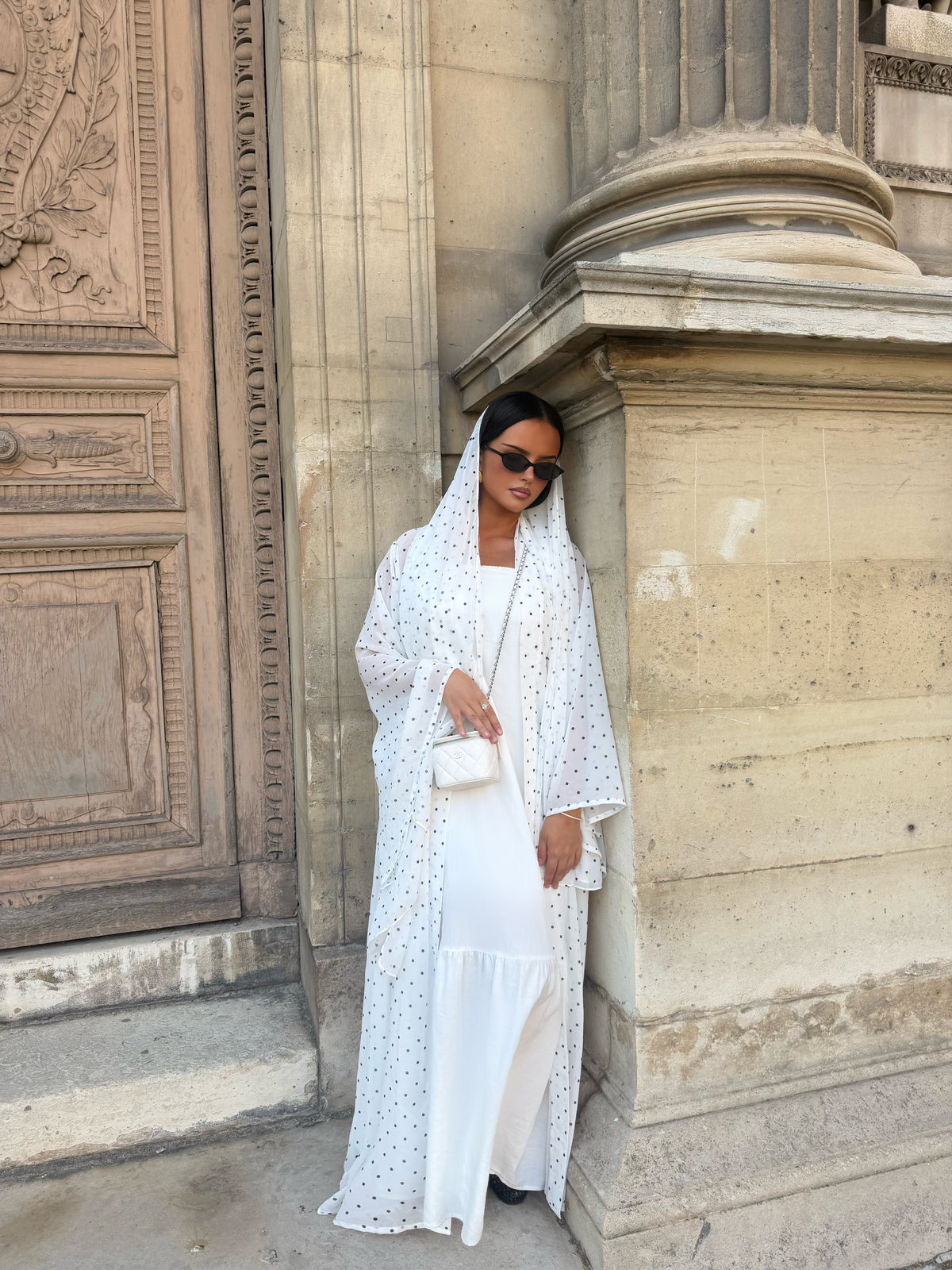 Kimono mousseline à pois